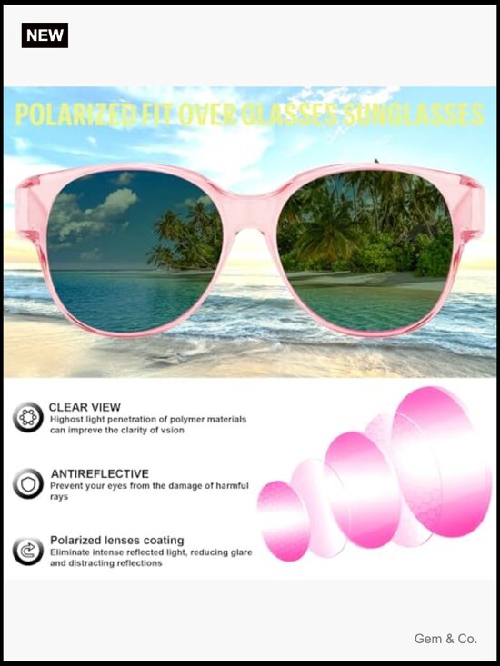 Fit Over Glasses Polarized Sunglasses UV400 Outdoor Driving main image 7